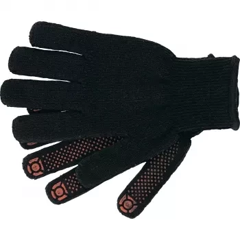 Перчатки вязаные хлопкоэфирные плюшевые, ПВХ &quot;точка&quot;, 7 кл., 55 гр. СИБРТЕХ Россия 67769 купить в Сургуте