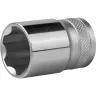 Торцовая головка KRAFTOOL "INDUSTRIE QUALITAT", Cr-V, SUPER-LOCK, хромосатинированная, 1/2", 19 мм 27801-19_z01 купить в Сургуте