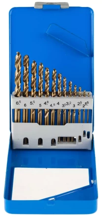Набор ЗУБР &quot;ЭКСПЕРТ&quot; Свёрла &quot;КОБАЛЬТ&quot; по металлу, быстрорежущая сталь Р6М5К5, в мет. боксе, 1,5-6,5мм, 13шт 29626-H13-M купить в Сургуте