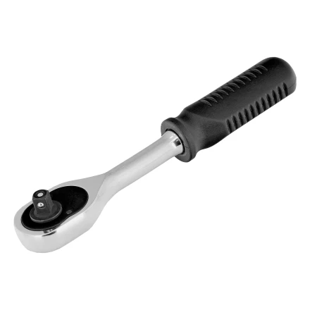 Ключ-трещотка 1/4&quot;, 45 зубьев, с быстрым сбросом, CrV, хром// Сибртех 14000 купить в Сургуте