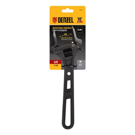 Ключ разводной Denzel 15749, 250 мм, CrV, кованый купить в Сургуте