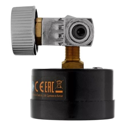 Регулятор давления с манометром для краскораспылителя Denzel K1500, 12 бар, 1/4&quot;, 57001 купить в Сургуте