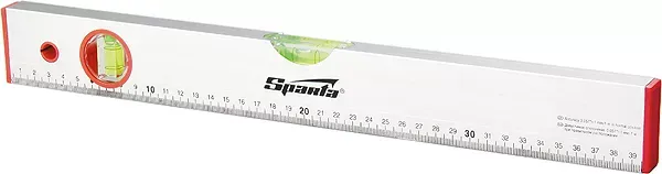Уровень алюминиевый 1500 мм 2 глазка линейка  SPARTA 35115 купить в Сургуте