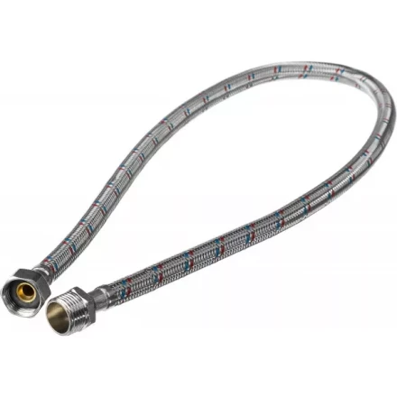 Подводка гибкая ЗУБР для воды, оплетка из нержавеющей стали, г/ш 1/2&quot; - 0,8м 51005-G/S-080 купить в Сургуте