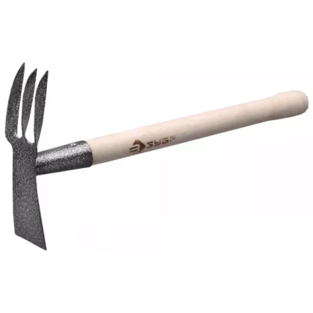 Мотыжка ЗУБР садовая комбинированная, лопатка + 3 зубца 4-39625 купить в Сургуте