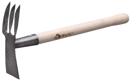 Мотыжка ЗУБР садовая комбинированная, лопатка + 3 зубца 4-39625 купить в Сургуте