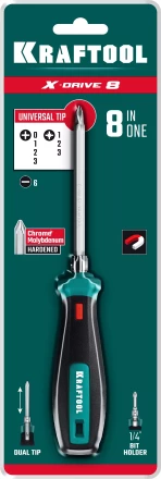 Отвертка универсальная с переставным двухсторонним стержнем 26168 купить в Сургуте