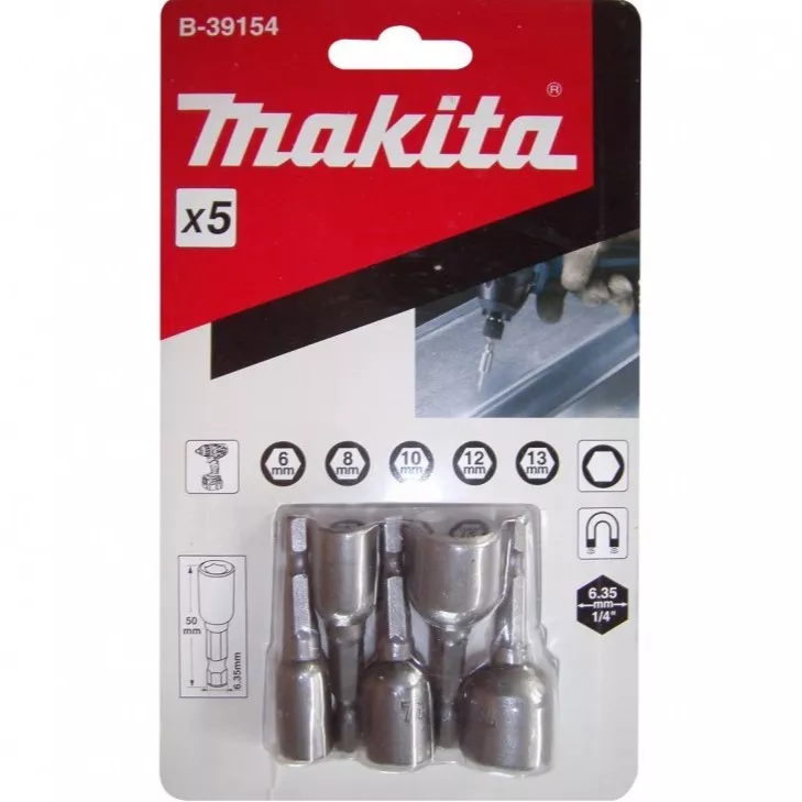 Набор магнитных торцевых головок Makita B-39154 купить в Сургуте