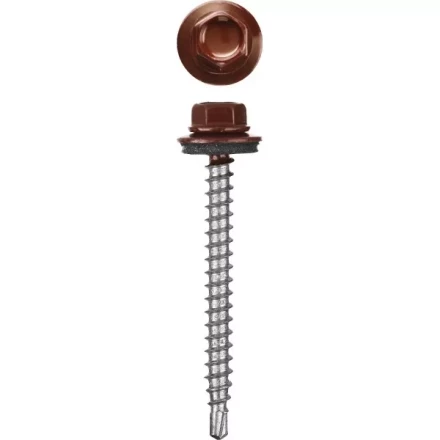 Саморезы СКД кровельные, RAL 3005 темно-красный, 29 х 4.8 мм, 2 500 шт, для деревянной обрешетки, STAYER 30300-48-029-3005 купить в Сургуте