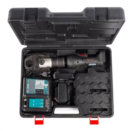 Пресс гидравлический аккумуляторный КВТ ПГРА-СО-32 для монтажа фитингов на трубы PEX, медные и из нержавеющей стали (89617) купить в Сургуте