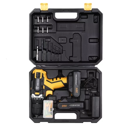 Дрель аккумуляторная DKCD20FU-Li DEKO + набор 63 инструмента, 063-4103 купить в Сургуте