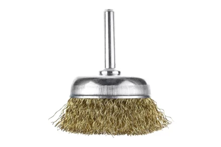 Кордщетка HAMMER чаша 50мм для дрели гофрированная латунированная сталь (207-201) купить в Сургуте