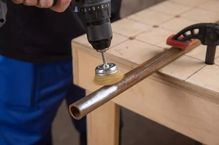 Кордщетка HAMMER чаша 50мм для дрели гофрированная латунированная сталь (207-201) купить в Сургуте