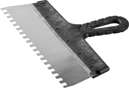 Шпатель ЗУБР &quot;МАСТЕР&quot; ФАСАДНЫЙ, нержавеющее полотно, 300мм, зуб 8х8мм 10078-30-08 купить в Сургуте