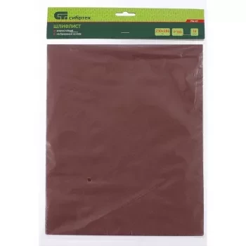Шлифлист на бумажной основе P 120 230 х 280 мм 10 штук влагостойкий СИБРТЕХ 756107 купить в Сургуте