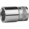 Торцовая головка KRAFTOOL "INDUSTRIE QUALITAT", Cr-V, SUPER-LOCK, хромосатинированная, 1/2", 17 мм 27801-17_z01 купить в Сургуте