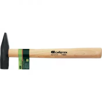 Молоток слесарный с квадратным бойком и деревянной рукояткой  1000 г Россия 10301 купить в Сургуте