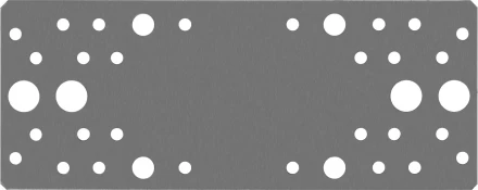 ЗУБР КП-2.0, 200 x 80 x 2 мм, цинк, крепежная пластина (310236-200-80) купить в Сургуте