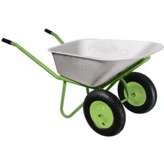 Тачка садово-строительная 2-х колесная усиленная грузоподъемность 320 кг объем 100 л Сибртех 68936 купить в Сургуте