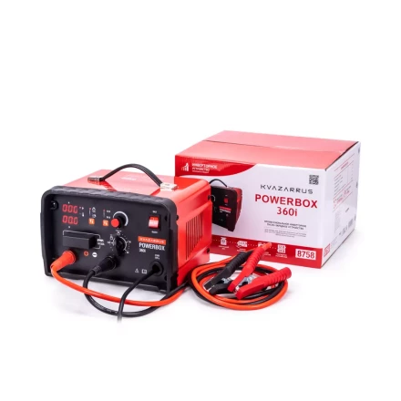 Инверторное пуско-зарядное устройство KVAZARRUS PowerBox 360i таймер цветная коробка купить в Сургуте