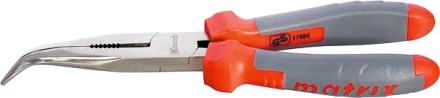 Длинногубцы изогнутые  160мм двухкомпонентные рукоятки MATRIX PROFESSIONAL 17402 купить в Сургуте