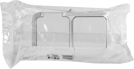 Блок STAYER &quot;MASTER&quot; &quot;MAXIMA&quot; розетка одноместная с заземлением и защитной крышкой, IP54, 16А, 220В, и выключатель одноклавишный, IP54, 10А, 220В 54311-W купить в Сургуте