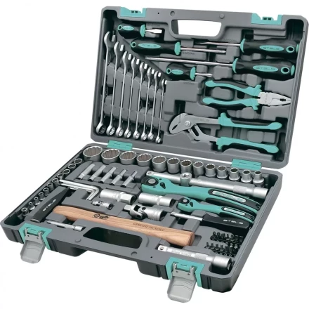 Набор инструментов 76 предметов 12 гранные головки STELS 14116 купить в Сургуте