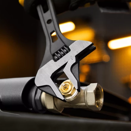 Ключ разводной Denzel 15750, 300 мм, CrV, кованый купить в Сургуте