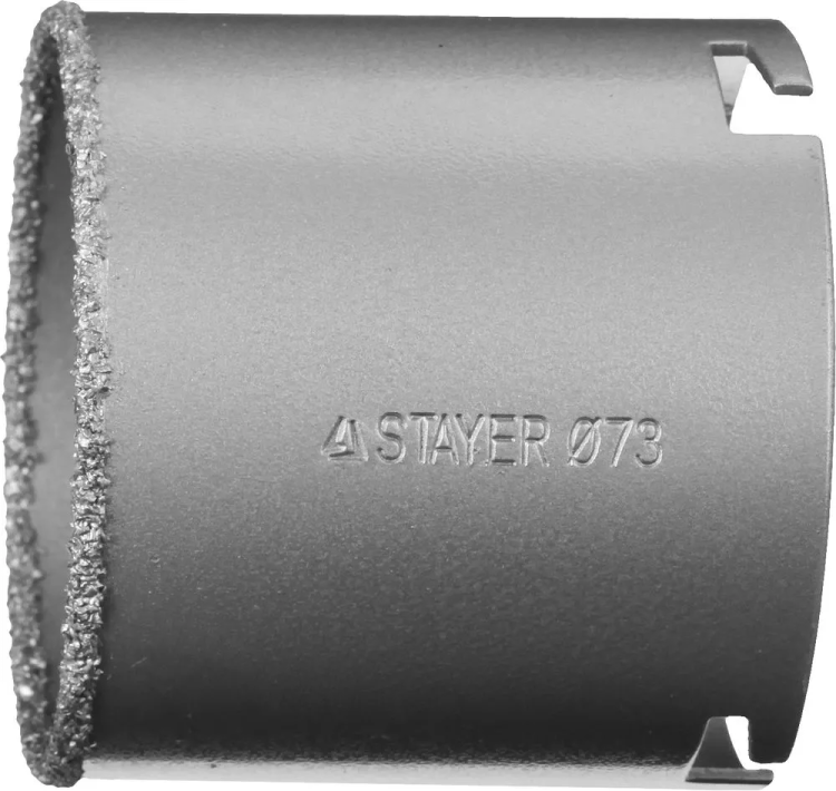 Коронка STAYER "PROFESSIONAL" кольцевая с карбидно-вольфрамовой крошкой, d=73мм 33345-73 купить в Сургуте