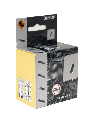 Коронка Bi-Metal Ф64 мм М3 Энкор 24164 купить в Сургуте