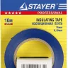 Изолента, STAYER Profi 12292-B-15-10, ПВХ, на карточке, 15мм х 10м х 0,18мм, синяя 12292-B-15-10 купить в Сургуте