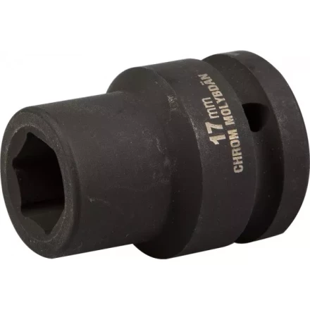 Торцовая головка KRAFTOOL &quot;INDUSTRIE QUALITAT&quot; ударная (3/4&quot;), FLANK, Cr-Mo, фосфатированная, 17 мм 27945-17_z01 купить в Сургуте