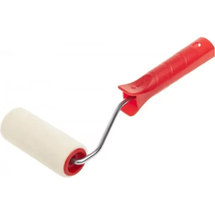 МИДИ-валик ЗУБР ЭКСПЕРТ &quot;ВЕЛЮР&quot;, 100% шерсть, ворс 4мм, ручка 6мм, d=32/100мм 03535-10 купить в Сургуте