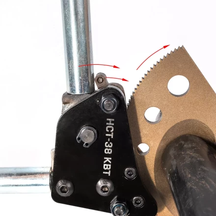 Секторные ножницы КВТ НСТ-38 для резки кабелей до 38 мм, проводов АС со стальным сердечником и прутков из низкоуглеродистой стали (84394) купить в Сургуте