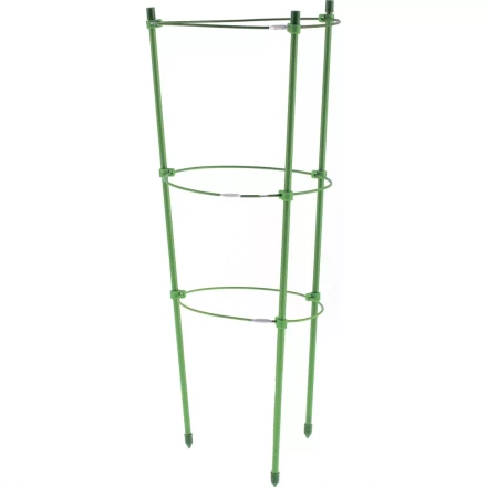 Поддержка для растений круглая h 120 см металл в пластике 4 кольца PALISAD 644035 купить в Сургуте