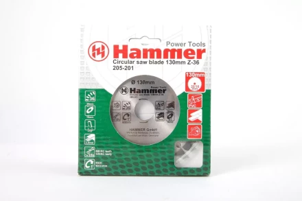 Диск пильный твердосплавный HAMMER Ф130х20мм 36зуб. (205-201) купить в Сургуте