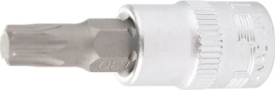 Головка с битой вставкой H4 квадрат 1/4" CrV STELS 13811