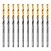 Сверло по металлу, 3,5 мм, HSS-Tin, Golden Tip, 10 шт. Denzel 717207 купить в Сургуте