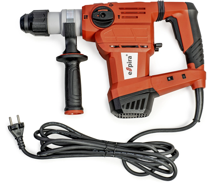 Перфоратор ESPIRA RHI-P3203 (sds plus, 220–240В/50Гц, мощн.1500Вт, ск. хол хода 950 об/м, эн.уд .4,0 Дж, 5.6 кг), 400452 купить в Сургуте