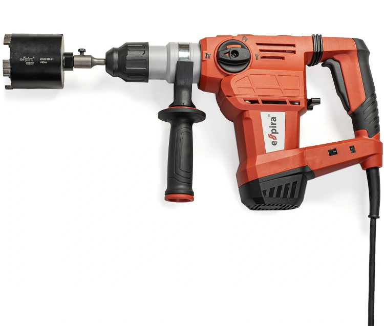 Перфоратор ESPIRA RHI-P3203 (sds plus, 220–240В/50Гц, мощн.1500Вт, ск. хол хода 950 об/м, эн.уд .4,0 Дж, 5.6 кг), 400452 купить в Сургуте