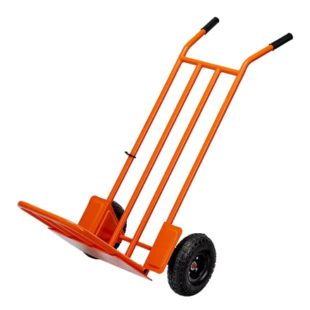 Тележка ручная 2-х колесная Сибртех 69302, усиленная, г/п 250кг, откидная платформа 530х400мм купить в Сургуте