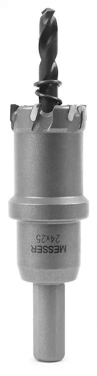 ТСТ коронка MESSER 24X25 с центрирующим сверлом и толкающей пружиной купить в Сургуте