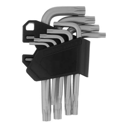 Набор ключей имбусовых Torx-Tempered, TT10-50, CrV, 9 шт. Сибртех 123707 купить в Сургуте