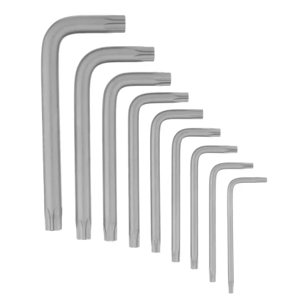 Набор ключей имбусовых Torx-Tempered, TT10-50, CrV, 9 шт. Сибртех 123707 купить в Сургуте