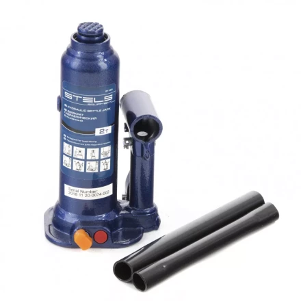 Домкрат гидравлический бутылочный 2 т h подъема 178-338 мм Stels 51160 купить в Сургуте