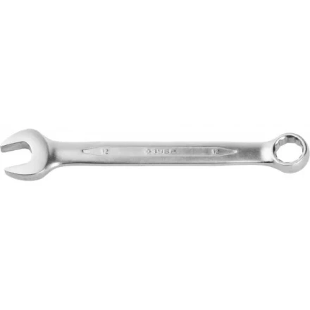 Ключ ЗУБР &quot;ПРОФИ&quot; гаечный комбинированный, Cr-V сталь, хромированный, 12мм 27022-12 купить в Сургуте