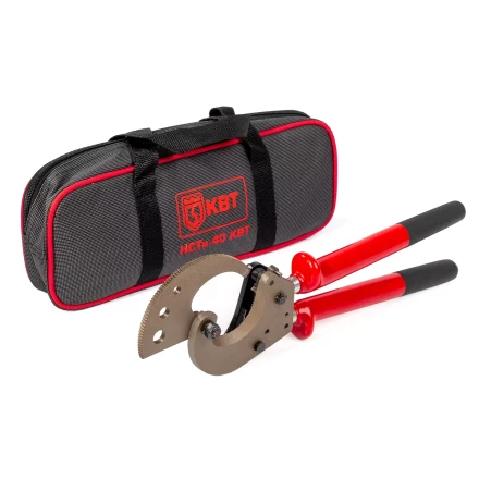 Секторные ножницы диэлектрические КВТ НСТи-40 для резки кабелей до 40 мм, проводов АС со стальным сердечником и прутков из низкоуглеродистой стали (84395) купить в Сургуте