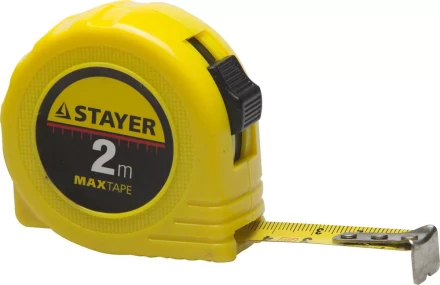 Рулетка STAYER &quot;МASTER&quot; &quot;MaxTape&quot;, пластиковый корпус, 2м/16мм 34014-02-16 купить в Сургуте