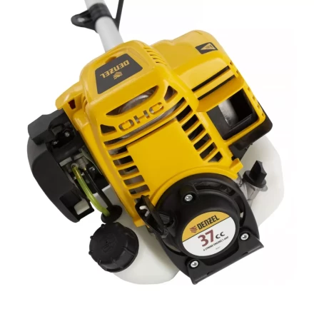 Триммер бензиновый DTL-37-4T, 4-тактный, 37 см3, неразъемная штанга, состоит из 2 частей Denzel 96267 купить в Сургуте