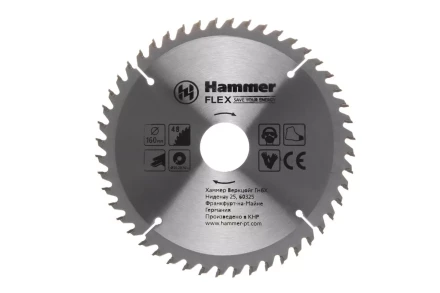 Диск пильный твердосплавный HAMMER Ф160х20мм 48зуб. купить в Сургуте